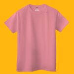 Plain Roundneck Tee - Flamingo