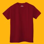 Plain Roundneck Tee- Maroon